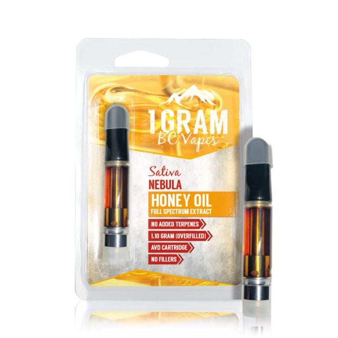 BC Vapes: Honey Oil Full Spectrum Cartridges - Sativa