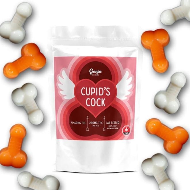 Ganja Cupid's Cocks - Peaches and Cream (4 x 60mg)
