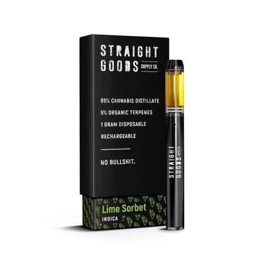 Straight Goods Disposable THC Vape Pen - Lime Sorbet