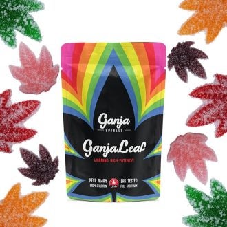 Ganja Leaf Sour Gummies of Doobdasher, Canada