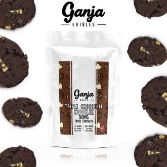 Ganja Baked Triple Chocolate Cookie 90mg THC of Doobdasher