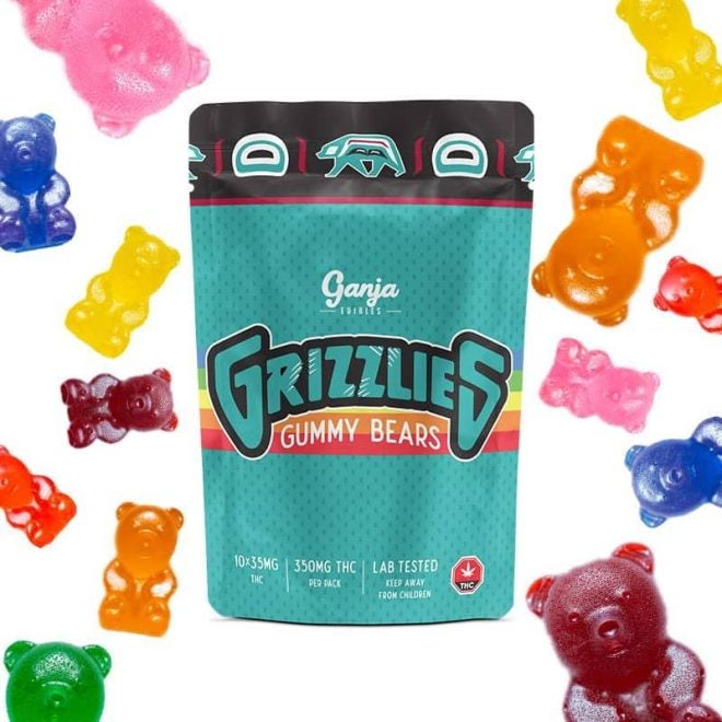 Grizzlies Regular Gummy 350mg THC Weed of Doobdasher