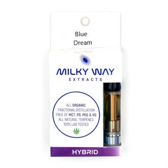 Milky Way THC Vape Cartridges - Blue Dream Hybrid